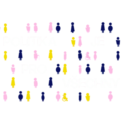 fotka loga kampaně o dezinformacích, kyberbezpečnosti, AI a inkluzivitě v politice